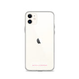 iPhone-Hülle white/pink transparent