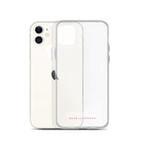 iPhone-Hülle white/pink transparent