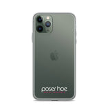 iPhone-Hülle white/pink transparent