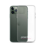 iPhone-Hülle white/pink transparent