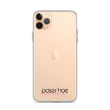 iPhone-Hülle black/pink transparent