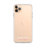 iPhone-Hülle white/pink transparent