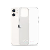 iPhone-Hülle white/pink transparent