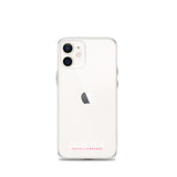 iPhone-Hülle white/pink transparent