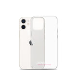 iPhone-Hülle white/pink transparent