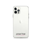 iPhone-Hülle black/pink transparent