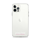 iPhone-Hülle white/pink transparent