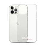 iPhone-Hülle white/pink transparent