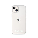 iPhone-Hülle white/pink transparent