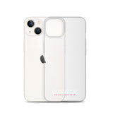 iPhone-Hülle white/pink transparent