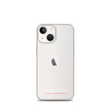 iPhone-Hülle white/pink transparent