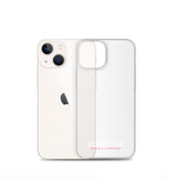 iPhone-Hülle white/pink transparent
