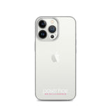 iPhone-Hülle white/pink transparent