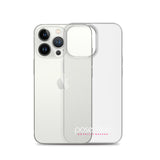 iPhone-Hülle white/pink transparent
