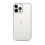 iPhone-Hülle white/pink transparent
