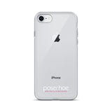 iPhone-Hülle white/pink transparent