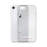 iPhone-Hülle white/pink transparent