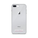 iPhone-Hülle white/pink transparent