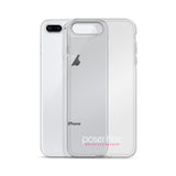 iPhone-Hülle white/pink transparent