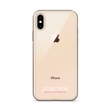 iPhone-Hülle white/pink transparent