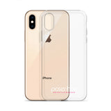 iPhone-Hülle white/pink transparent