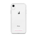 iPhone-Hülle white/pink transparent