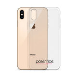 iPhone-Hülle black/pink transparent