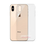 iPhone-Hülle white/pink transparent