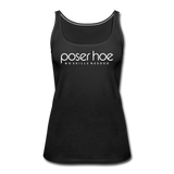 poserhoe Frauen Premium Tank Top - Schwarz