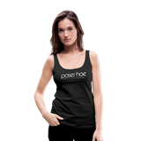 poserhoe Frauen Premium Tank Top - Schwarz