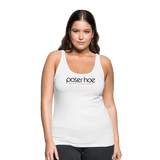 poserhoe Frauen Premium Tank Top - Weiß