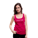 poserhoe Frauen Premium Tank Top - dunkles Pink