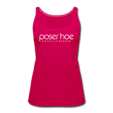 poserhoe Frauen Premium Tank Top - dunkles Pink