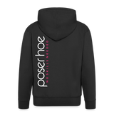 Basic Männer Kapuzenjacke - poserhoe original - Schwarz