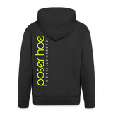 Moto Männer Kapuzenjacke - neon yellow - Schwarz