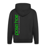 Moto Männer Kapuzenjacke - neon green - Schwarz
